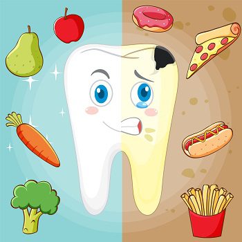 healthy or diseased tooth